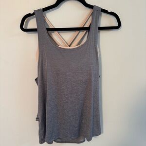 LULULEMON ATHLETICA Women's Tank Top W/ Built in Bra Grey Size 8